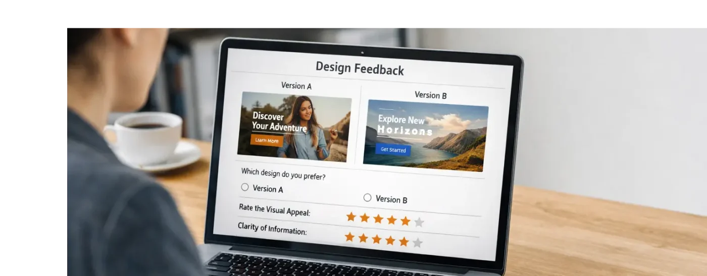 Survey Services to get Visual & Design Feedback
