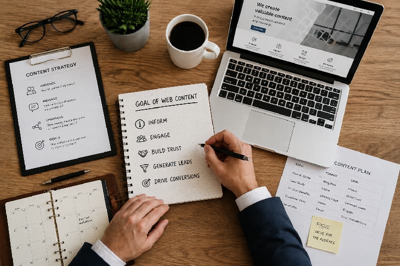 Ziele von Web Content