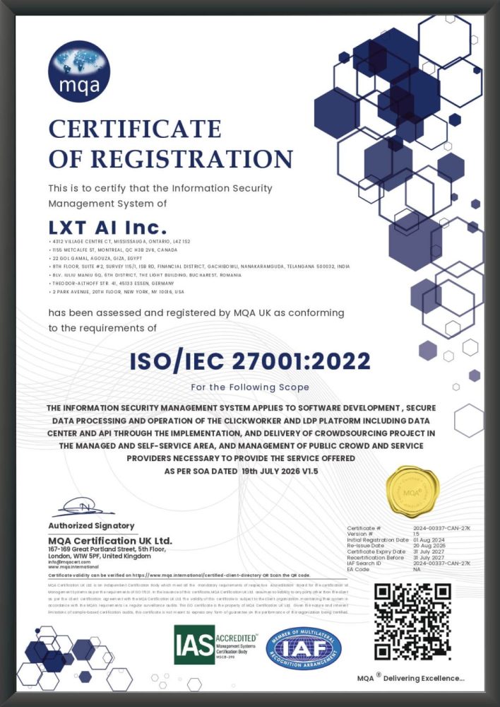 ISO-Zertifizierung