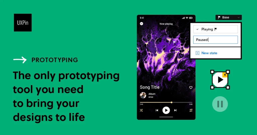 Graphic about UXpin app