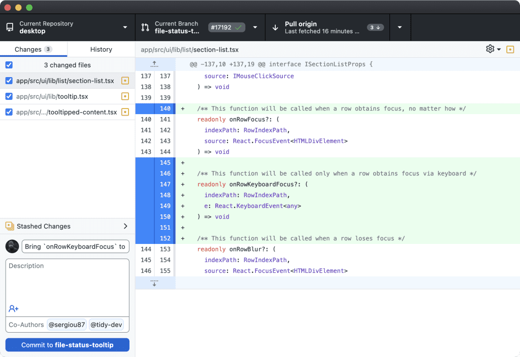 Screenshot von GitHub mit Repository-Übersicht