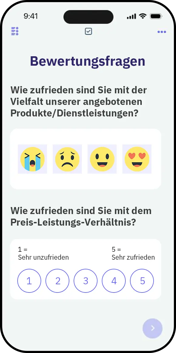 Bewertungsfragen Beispiele